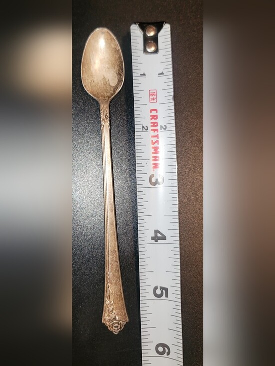 Oneida Other - 15.9g HEIRLOOM STERLING "Damask Rose" by Oneida Infant Feeding Spoon 5 5/8"